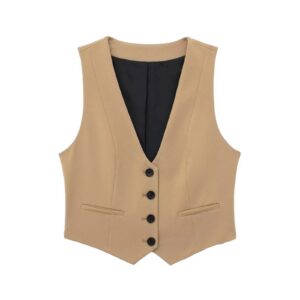 Gilet tendance beige