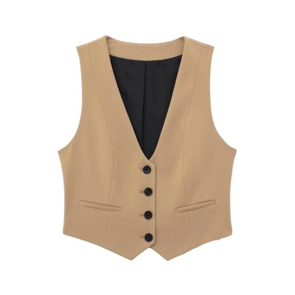 Gilet tendance beige