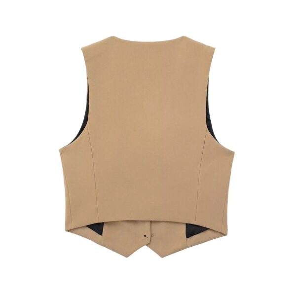 Gilet tendance beige – Image 2